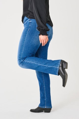 Vaquero slim fit de tiro alto - Azul claro