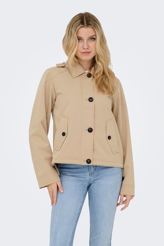Parka con capucha - Beige