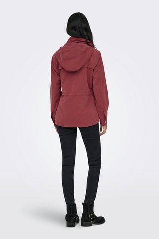 Parka con capucha - Rojo