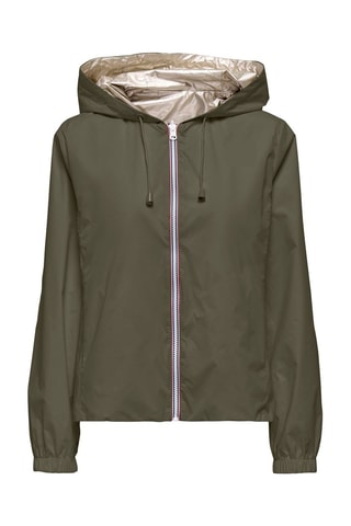Chaqueta con capucha reversible - Caqui