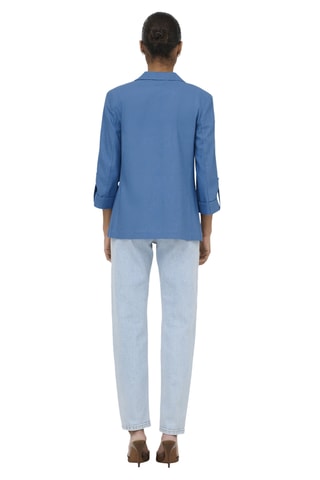Chaqueta de lino - Azul claro
