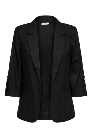 Chaqueta de lino - Negro