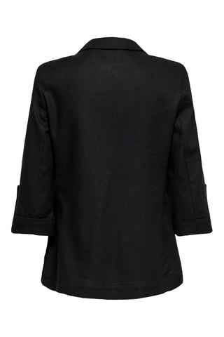 Chaqueta de lino - Negro