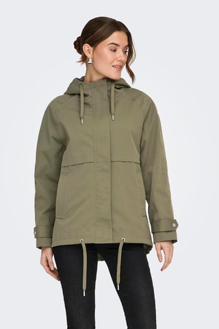 Chaqueta con capucha - Caqui