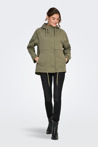 Chaqueta con capucha - Caqui