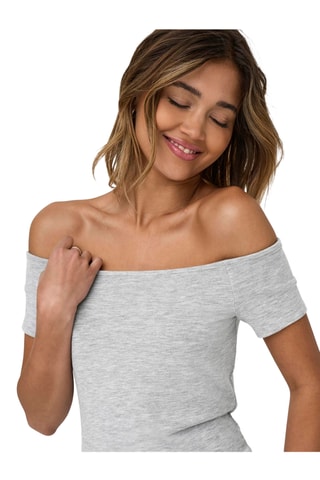 Top - Gris claro jaspeado