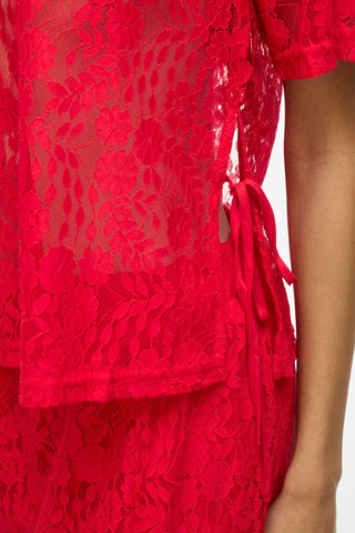 Top de encaje - Rojo - Vila