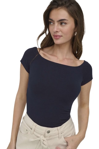 Top - Azul marino