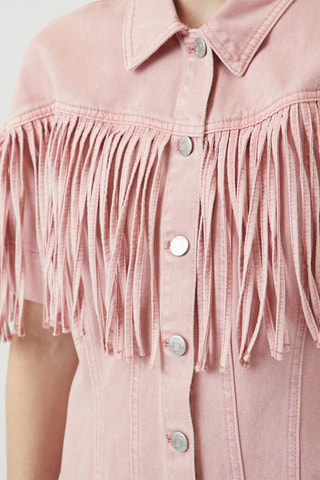 Vestido camisero - Rosa - Selected