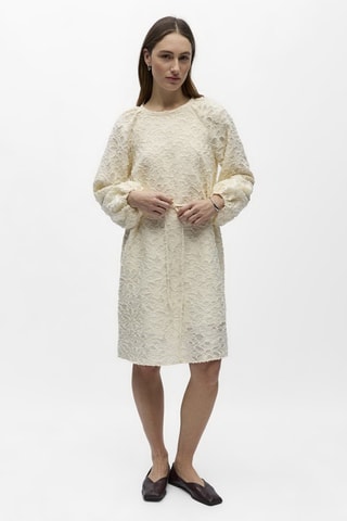 Vestido recto - Crudo - Selected