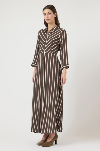 Vestido camisero - Crudo - Selected