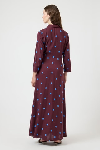 Vestido camisero - Burdeos - Selected