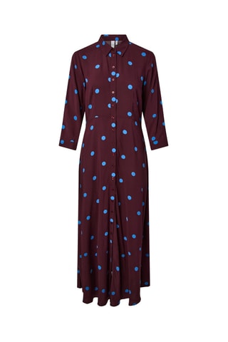 Vestido camisero - Burdeos - Selected