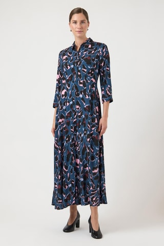 Vestido camisero - Azul - Selected