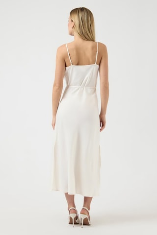 Vestido midi sin mangas - Blanco - Selected