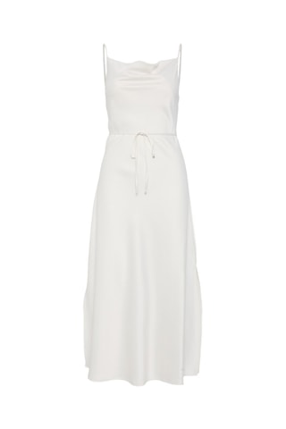 Vestido midi sin mangas - Blanco - Selected