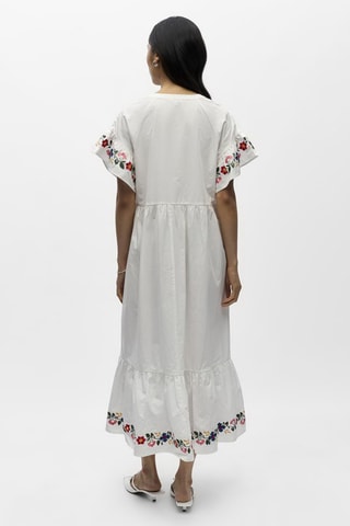 Vestido midi - Blanco - Selected