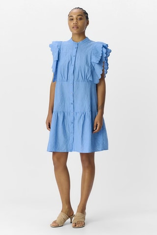 Vestido camisero - Azul - Selected