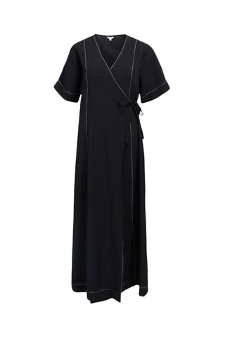 Vestido cruzado - Negro - Selected