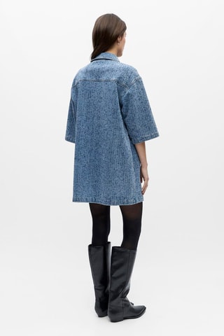 Vestido camisero - Azul - Selected