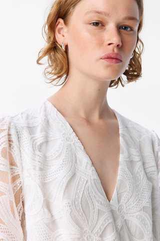 Vestido corto - Blanco - Selected
