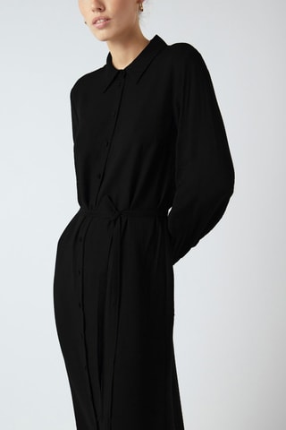 Vestido camisero - Negro - Yas