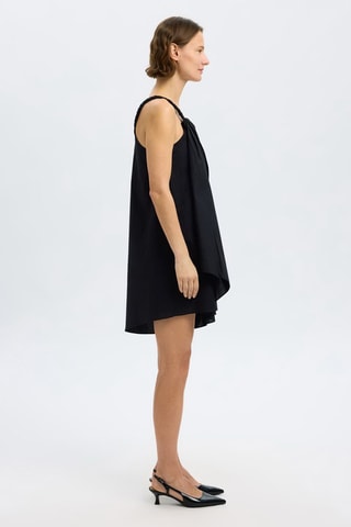 Vestido asimétrico sin mangas - Negro - Selected