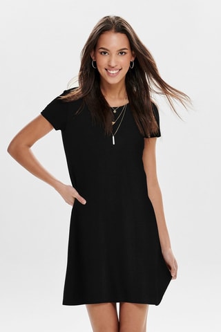 Vestido recto - Negro