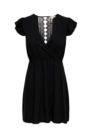 Vestido evasé - Negro
