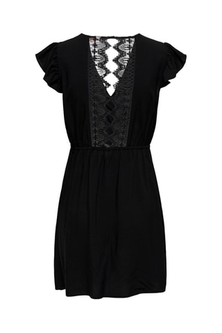 Vestido evasé - Negro