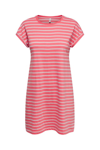 Vestido camiseta de algodón orgánico - Rosa