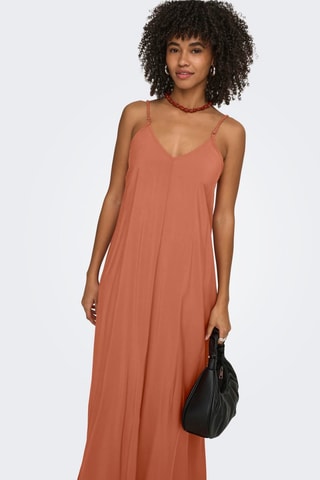 Vestido largo - Terracota