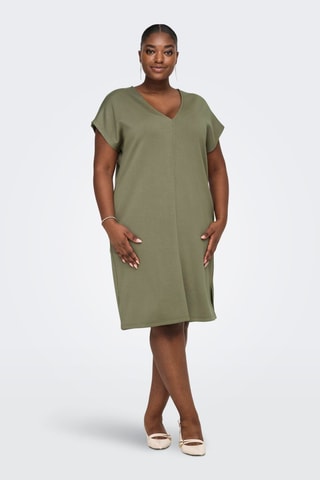 Vestido recto - Caqui