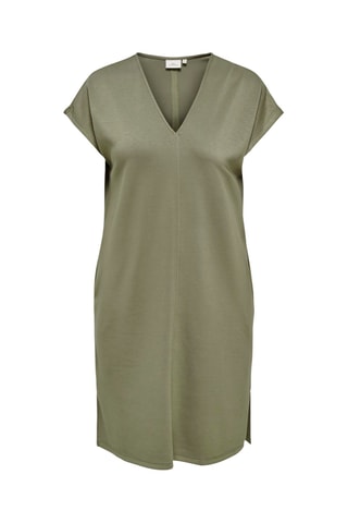 Vestido recto - Caqui