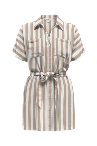 Linnen Blouse-jurk - Wit