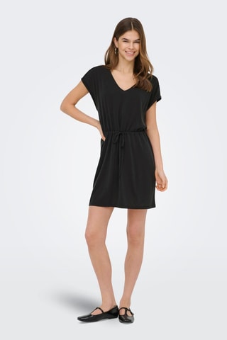 Vestido evasé - Negro