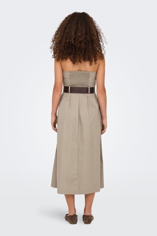 Vestido bustier - Marrón