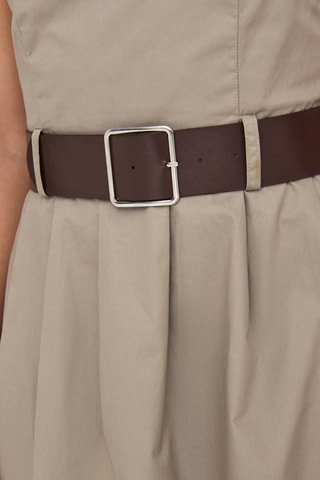 Vestido bustier - Marrón