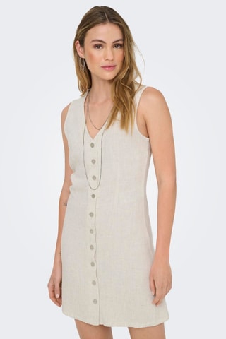 Vestido recto - Gris claro