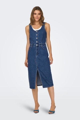 Vestido recto vaquero - Azul