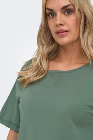 Vestido recto de algodón orgánico - Verde claro