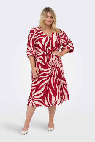 Vestido midi - Rojo