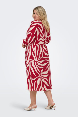 Vestido midi - Rojo