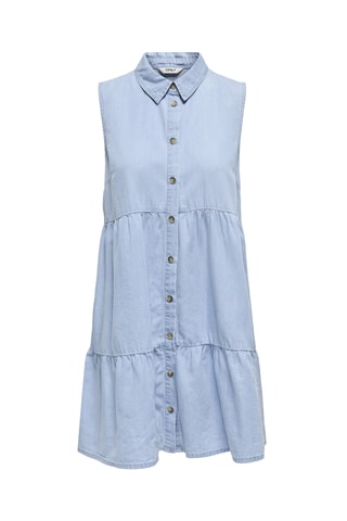 Vestido camisero vaquero - Azul claro
