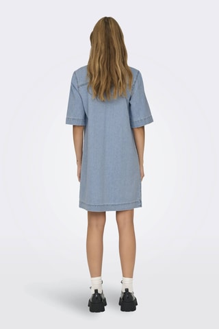 Vestido camisero vaquero - Azul