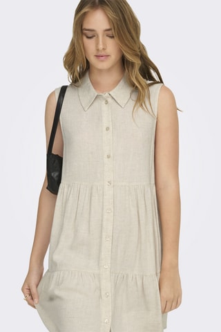 Vestido camisero - Gris claro