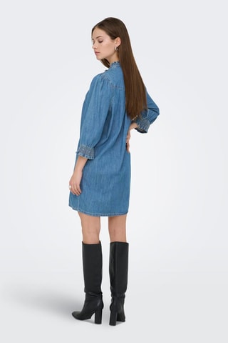 Vestido camisero vaquero - Azul marino