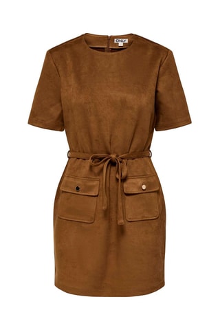 Vestido recto - Camel