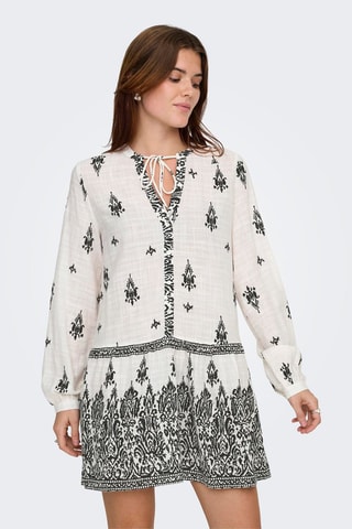 Vestido recto - Blanco