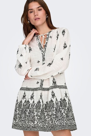 Vestido recto - Blanco